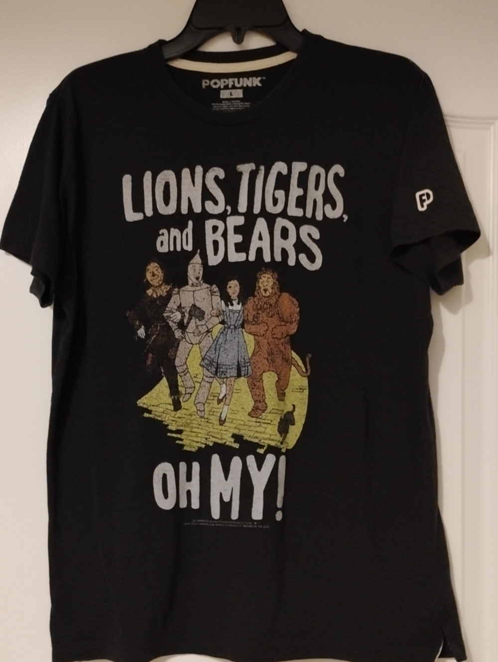 Women's Black 'Lions, Tigers, and Bears' Short Sleeve Graphic Tee